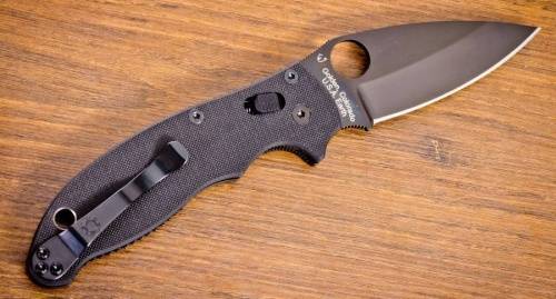 5891 Spyderco Manix 2 Black - 101GPBBK2 фото 12