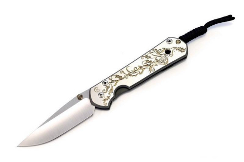 Складной нож Chris Reeve Large Sebenza 21 Unique Graphics Gold Leaf Складной нож Chris Reeve Large Sebenza 21 Unique Graphics Gold Leaf