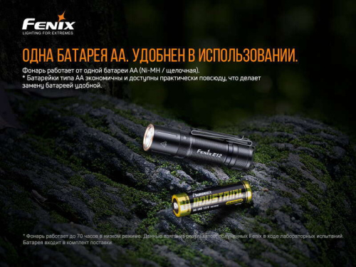 798 Fenix Фонарь E12 V2.0 (E12V20) фото 10 798 Fenix Фонарь E12 V2.0 (E12V20) фото 10