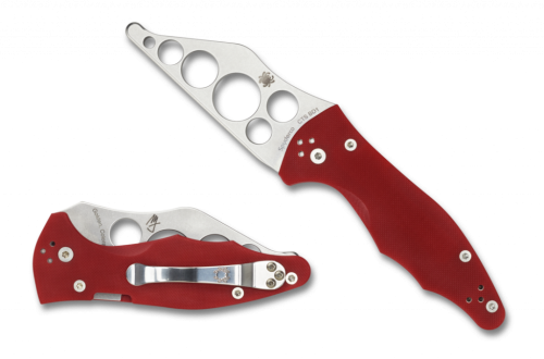 5891 Spyderco Yojimbo 2 Red Trainer - 85TR2 фото 5