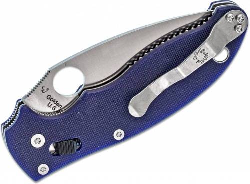 5891 Spyderco Manix 2 Blue 101GPDBL2 фото 25