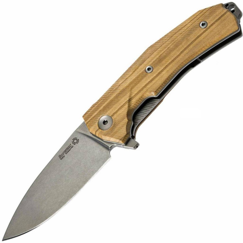 Складной нож Lion Steel KUR UL Olive Wood Flipper