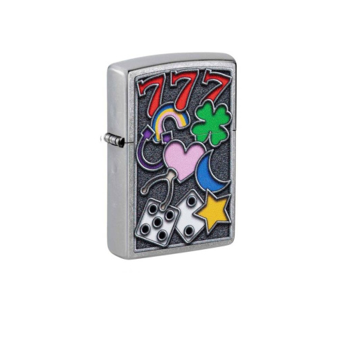 499 ZIPPO  ZIPPO All Luckпокрытием Street Chrome