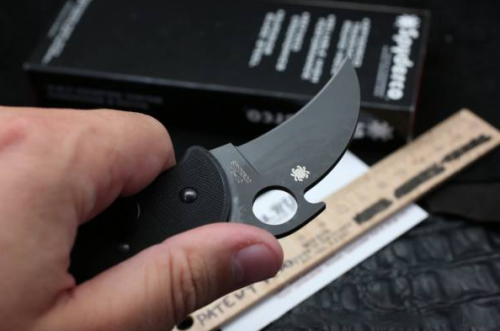 96 Spyderco Складной нож керамбит Karahawk All Black - Spyderco 170GBBKP фото 7 96 Spyderco Складной нож керамбит Karahawk All Black - Spyderco 170GBBKP фото 7