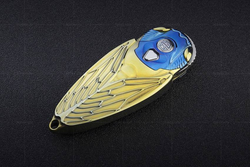 Складной нож Rikeknife Cicada Gold от Rike фото 7 Складной нож Rikeknife Cicada Gold от Rike фото 7
