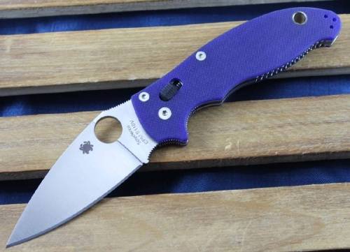 5891 Spyderco Manix 2 Blue 101GPDBL2 фото 17