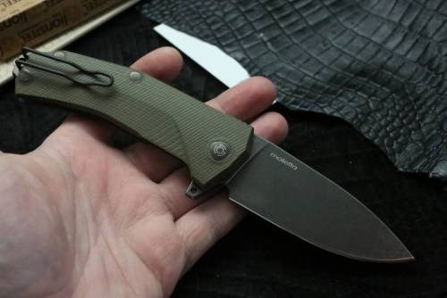 5891 Lion Steel KUR BGR G10 Green Flipper фото 5