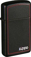Зажигалка ZIPPO Slim® с покрытием Black Matte