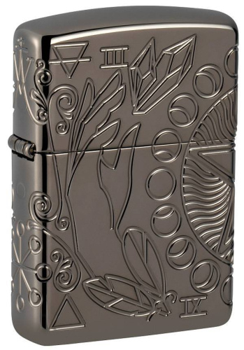499 ZIPPO  ZIPPO Armor® Wicca Designпокрытием Black Ice®