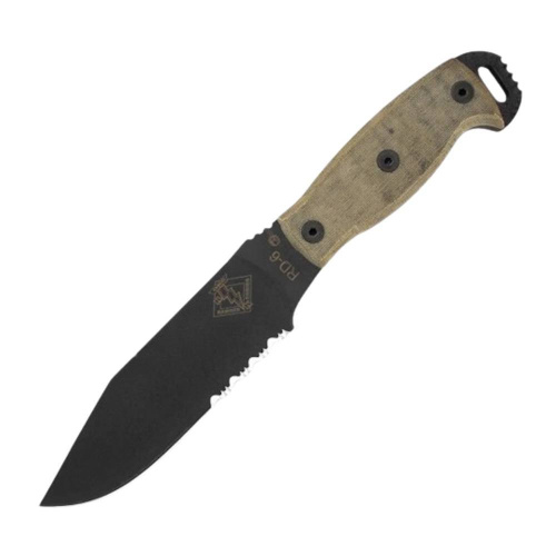 2011 Ontario Нож с фиксированным клинком Ontario "RD6 Black Micarta"