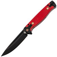  складной нож Steelclaw Хорс-02 Black сталь VG-10 рукоять Red G10